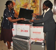 Action Care coordinate 25 computers to equip a school in Uganda