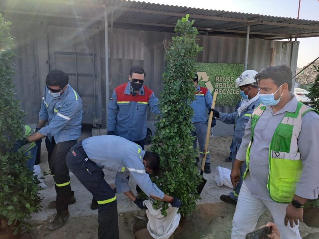 Tree Plantation Campaign with Emirates Global Aluminum team in Dubai Aluminum Dec.2021