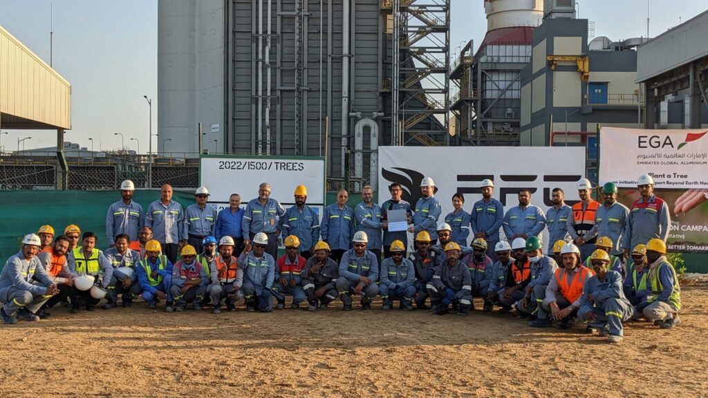 Tree Plantation Campaign with Emirates Global Aluminum team at Dubai Aluminum Nov 2022