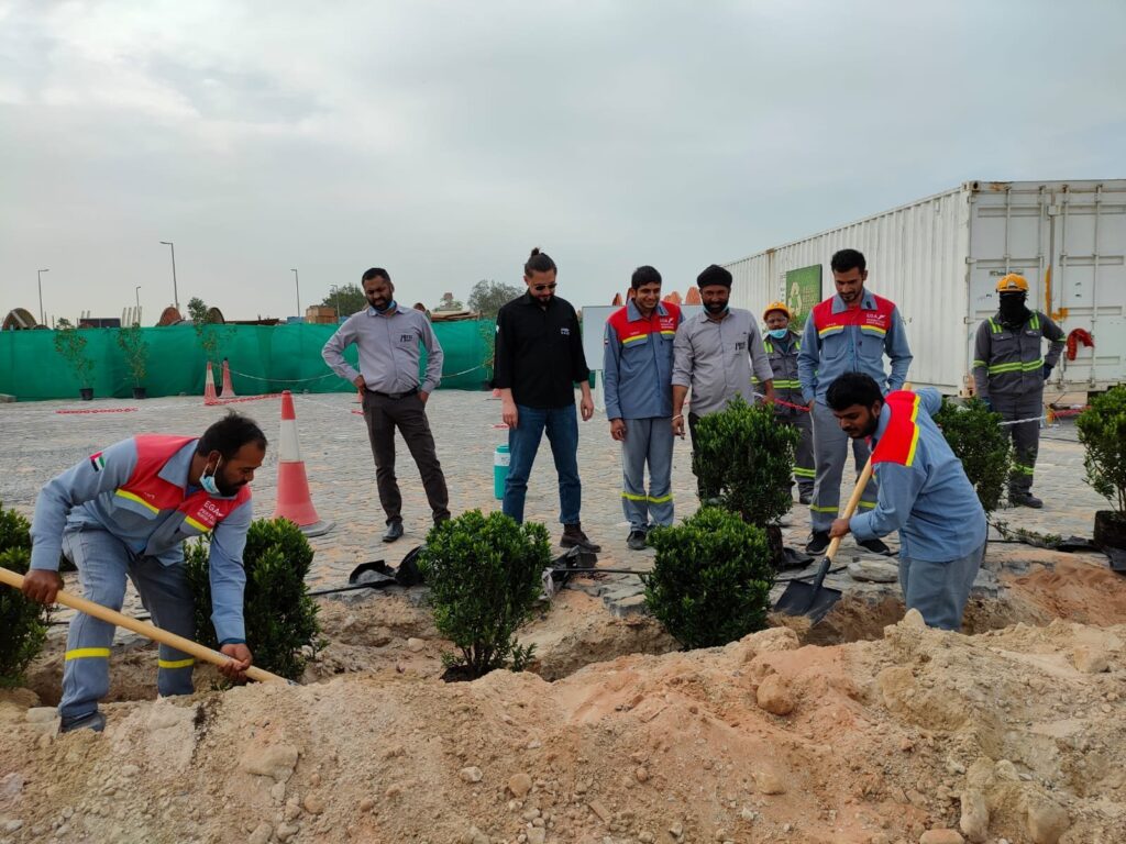 PFC Tree Plantation at Dubai, PFC Jebel Ali site Mar 2022
